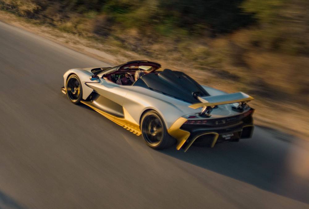 Aston Martin Valhalla Spider: descapotável híbrido com 1079 cv atinge os 350 km/h
