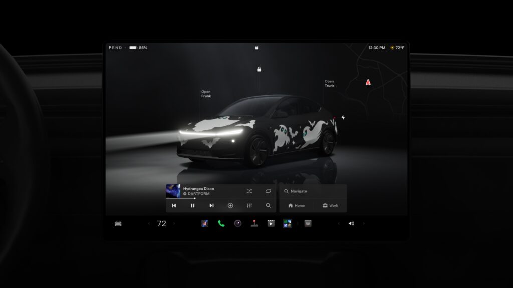 Tesla transforma os Model 3 e Model Y em casas assombradas com nova atualização